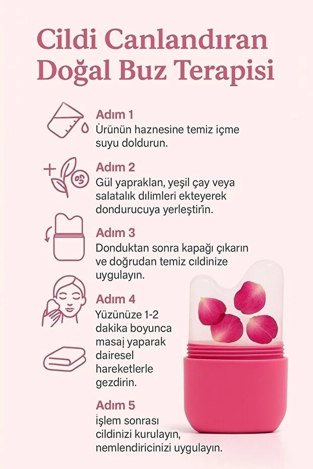 Peelybox Ice Roller: Yüz Sıkılaştırıcı Buz Masaj Aleti